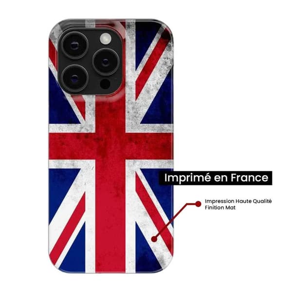 Siliconfodral - Kompatibel med Apple iPhone 14 - design med Englands flagga Transparent