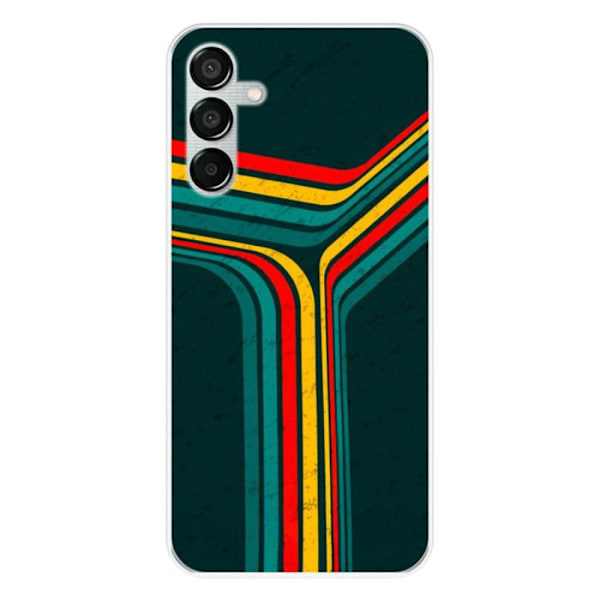 Silikonskal - Kompatibel med Samsung Galaxy M15 5G - retro linjer design Transparent