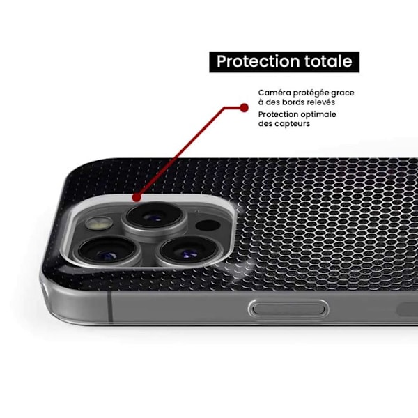 Silikonskal - Kompatibel med Xiaomi 14 Pro - design mörkt metall Transparent