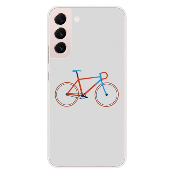 Siliconskal - Kompatibel med Samsung Galaxy S22 Plus - design cykelfärg hipster Transparent