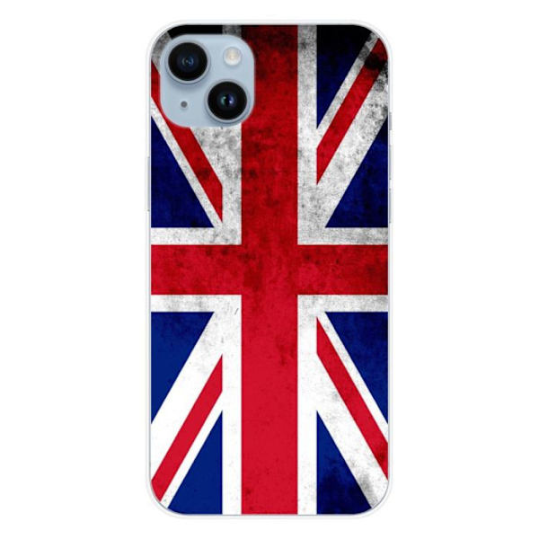Silicone-fodral - Kompatibel med Apple iPhone 15 Plus - design med Englands flagga Transparent