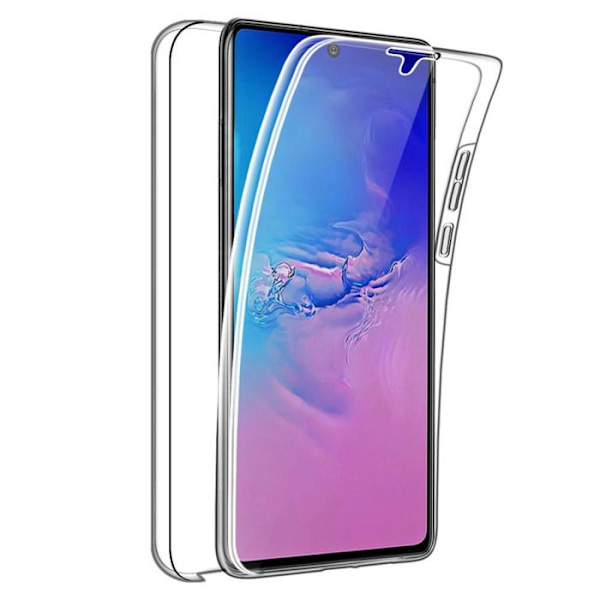 Heltäckande 360° - Kompatibel med Samsung Galaxy S10 Lite – Dubbel transparent skydd Transparent