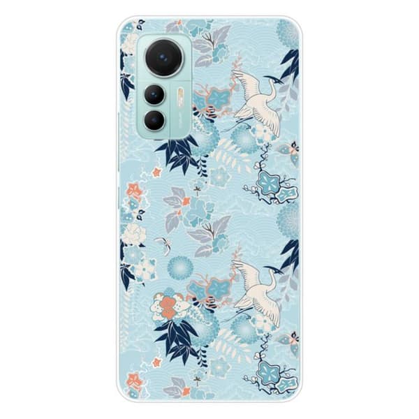 Siliconfodral - Kompatibel med Xiaomi Mi 12 Lite - kimono-design Transparent