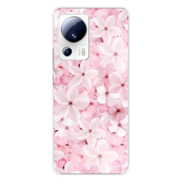 Siliconfodral - Kompatibel med Xiaomi 13 Lite - design sakura Transparent