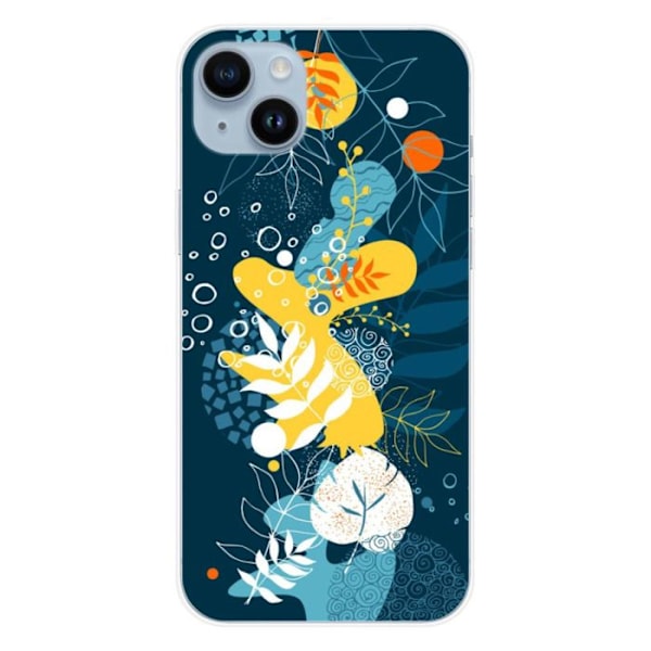 Siliconfodral - Kompatibel med Apple iPhone 14 Plus - design med sjöblommor Transparent