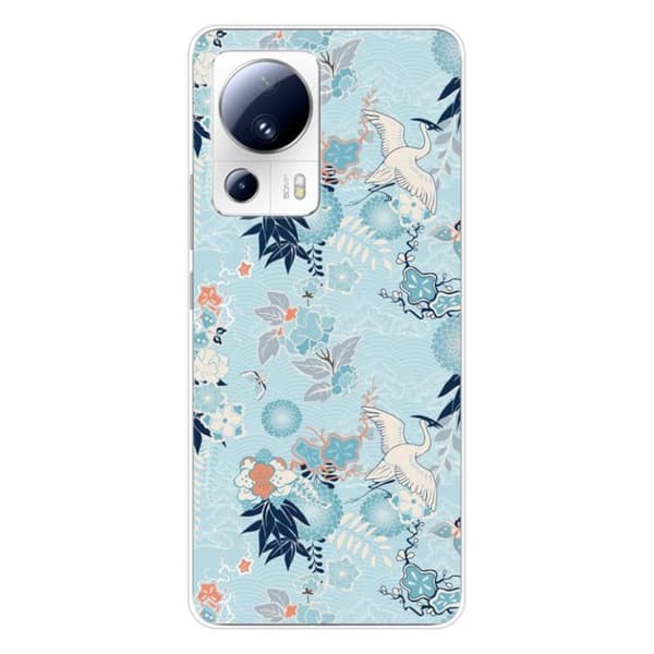 Siliconefutteral - Kompatibel med Xiaomi 13 Lite - kimono-design Transparent
