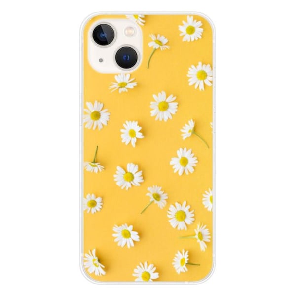 Siliconfodral med tryck - 1001 Fodral - iPhone 13 - Marguerittes - Mjuk - Optimal skydd Transparent