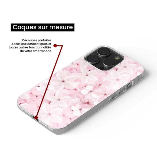Siliconfodral - Kompatibel med Samsung Galaxy A25 - design sakura Transparent