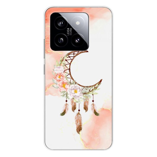 Silicone-fodral - Kompatibel med Xiaomi 14 - design drömfångare måne Transparent