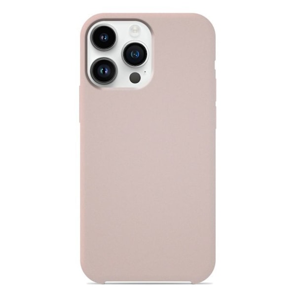 Siliconefodral Soft Touch - Apple - iPhone 14 Pro - Sandlever - Stötabsorberande - Trådlös laddning sable-rosa