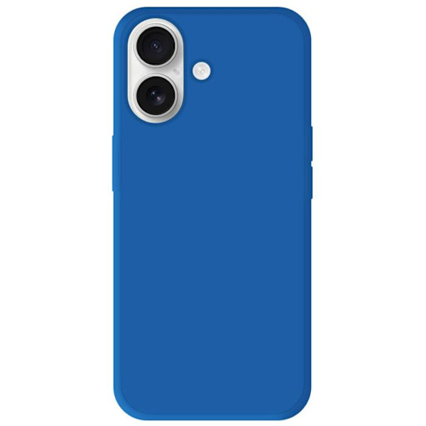 Blå silikonetui - Kompatibel med Apple iPhone 16 blå