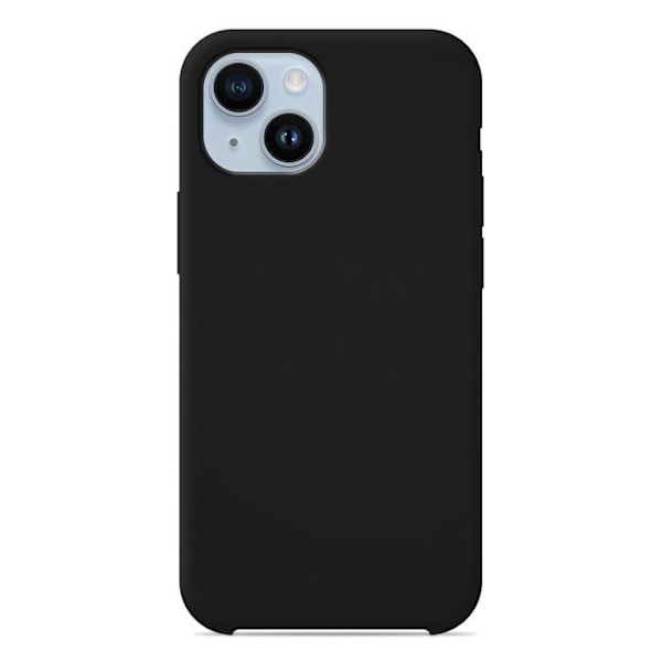 Siliconfodral Soft Touch - Apple - iPhone 14 Plus - Svart - Stötresistent - Trådlös laddning svart