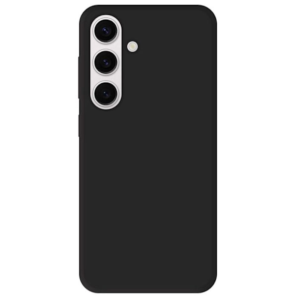 Svart silikonfodral - Kompatibel med Samsung Galaxy S24 Plus, Samsung Galaxy S25 Plus svart