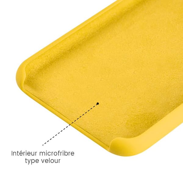 Siliconefodral Soft Touch - Apple - iPhone 11 Pro Max - Gul - Stötsäker - Trådlös laddning gul