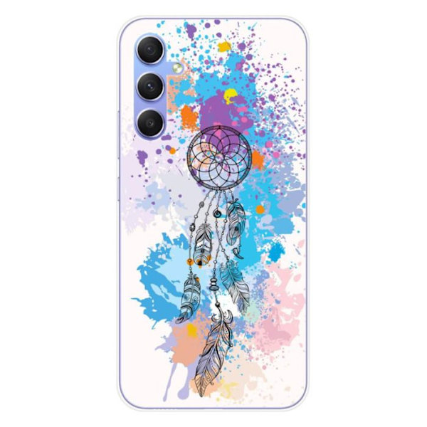 Siliconfodral - Kompatibel med Samsung Galaxy A34 5G - design drömfångare färg Transparent