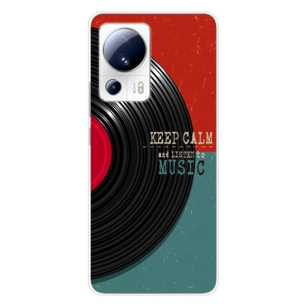 Siliconfodral - Kompatibel med Xiaomi 13 Lite - design keep calm Transparent