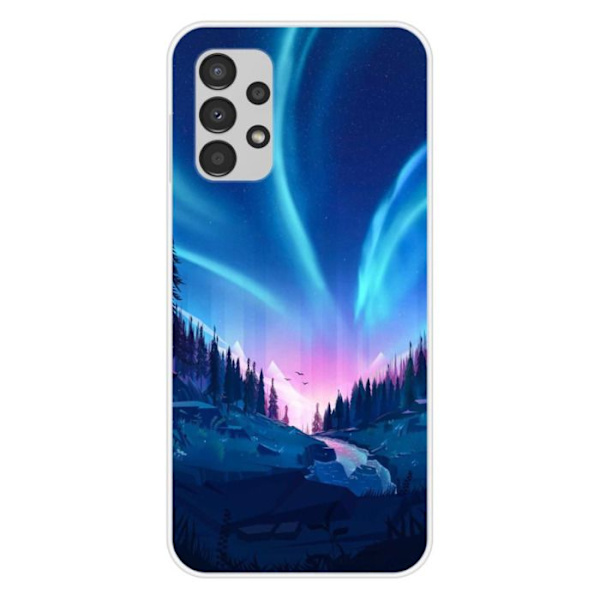 Silicon skal - Kompatibel med Samsung Galaxy A13 4G - design nattfall Transparent