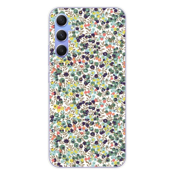 Siliconfodral - Kompatibel med Samsung Galaxy A34 5G - design liberty wiltshire grön Transparent