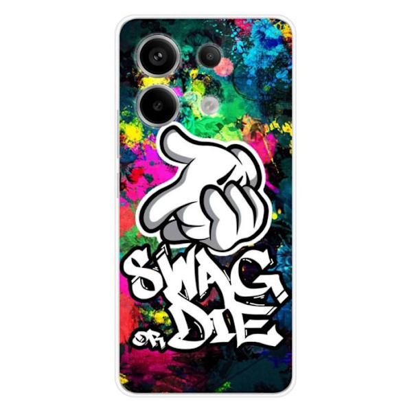 Siliconfodral - Kompatibel med Xiaomi Redmi Note 13 Pro 5G - design swag or die Transparent