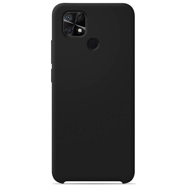 Siliconfodral Soft Touch - Xiaomi - Redmi 10C - Svart - Stötsäker - Trådlös laddning svart
