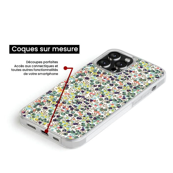 Siliconfodral med förstärkning och tryck som är kompatibel med Samsung Galaxy A05S Liberty Wiltshire Grön Transparent