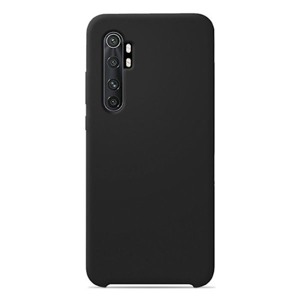 Siliconefodral Soft Touch - Xiaomi - Mi Note 10 Lite - Svart - Stötabsorberande - Trådlös laddning svart
