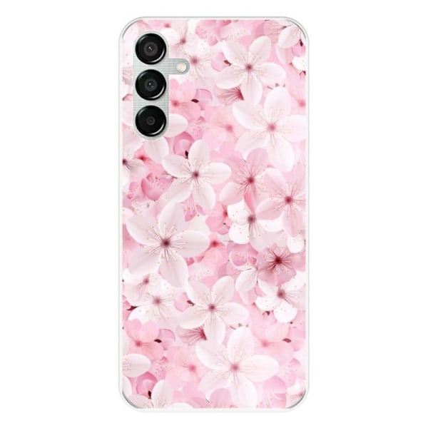 Siliconefodral med tryck - 1001 Fodral - Samsung Galaxy M15 5G - Sakura-mönster - Optimal skydd - Flexibel Transparent