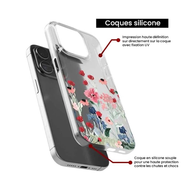 Coque en silikon tryckt - 1001 skal - Samsung Galaxy A25 - Våren i blommor - Mjuk - Transparent Transparent