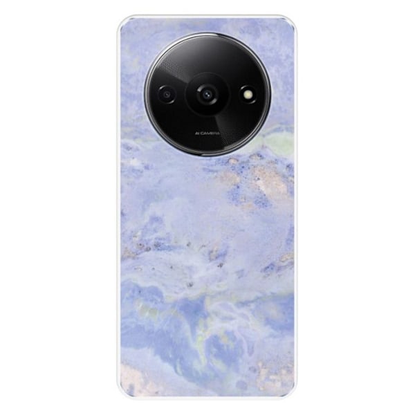 Siliconfodral - Kompatibel med Xiaomi Redmi A3 4G - design i blå marmor Transparent