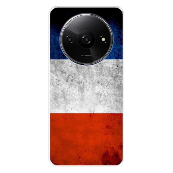 Siliconfodral med Tryck - 1001 Fodral - Xiaomi Redmi A3 4G - Frankrike Flagga - Optimal Skydd - Mjuk Transparent