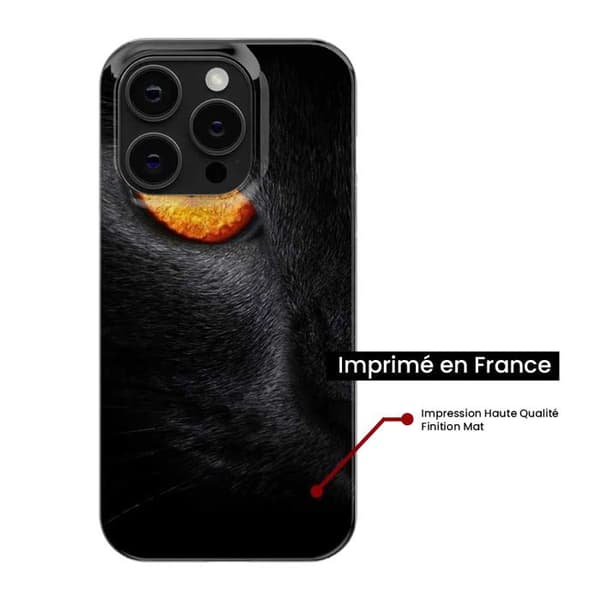 Siliconefodral - Kompatibel med Apple iPhone 13 Pro - design med panteröga Transparent