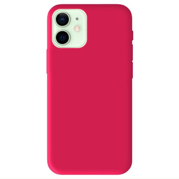 Hårdför rosa silikonfodral - Kompatibel med Apple iPhone 12 Mini blixt rosa