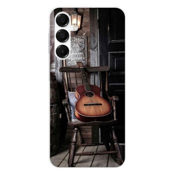 Silikonskal med tryck - 1001 Skal - Samsung Galaxy A16 - Gitarmönster - Optimal skydd - Mjuk Transparent