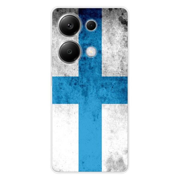 Silikonskal - Kompatibel med Xiaomi Redmi Note 13 Pro 4G - design med Marseille flagga Transparent