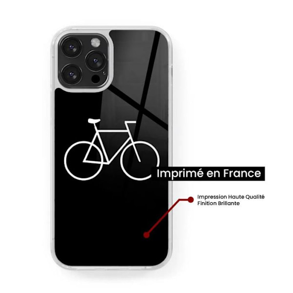 Siliconförstärkt tryckt fodral kompatibelt med Apple iPhone 16 Plus Bike Hipster Transparent