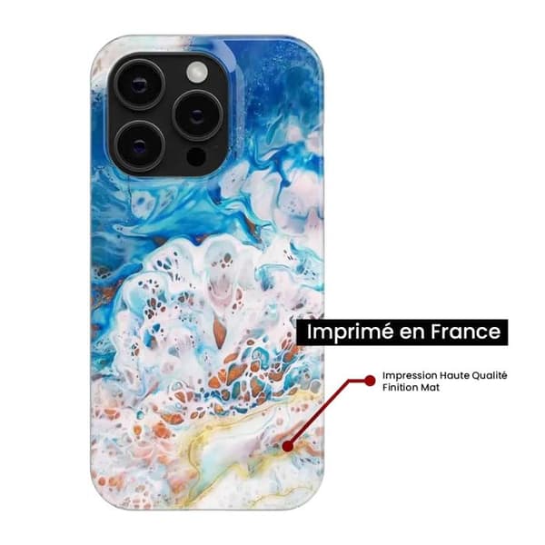 Siliconefodral - Kompatibel med Xiaomi Redmi 14C 4G - oceanmarmor design Transparent