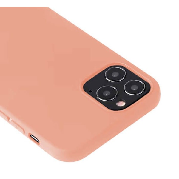 Siliconfodral - Apple - iPhone 15 Plus - Matt ljusrosa - Stötsäker - Semi-hård Transparent
