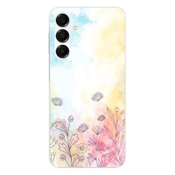 Siliconfodral - Kompatibel med Samsung Galaxy A16 - design med akvarellblommor Transparent