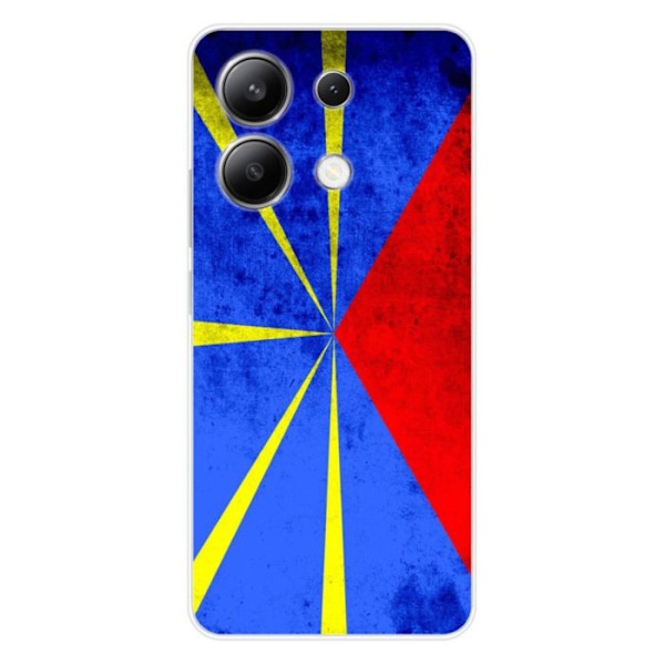 Siliconfodral - Kompatibel med Xiaomi Redmi Note 13 4G - design med La Réunions flagga Transparent
