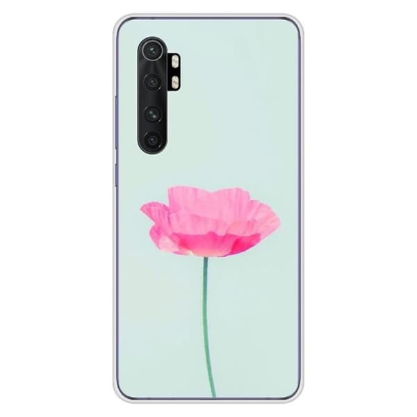 Tryckt silikonfodral som är kompatibelt med Xiaomi Mi Note 10 Lite Rose Flower