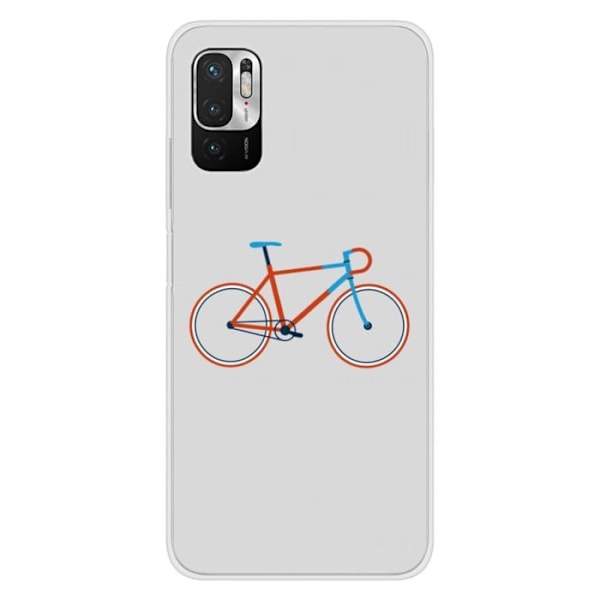 Tryckt silikonfodral kompatibelt med Xiaomi Redmi Note 10 Redmi Note 10S Cykelfärg Hipster Transparent