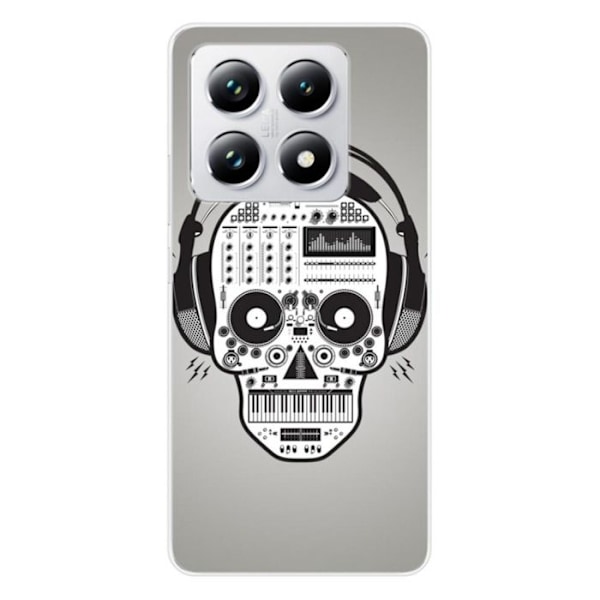 Siliconfodral - Kompatibel med Xiaomi 14T 4G - design dödskalle musik Transparent