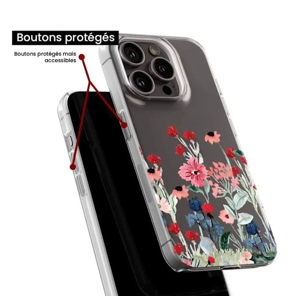 Silikonskal - Kompatibel med Samsung Galaxy S22 Plus - design vår med blommor Transparent