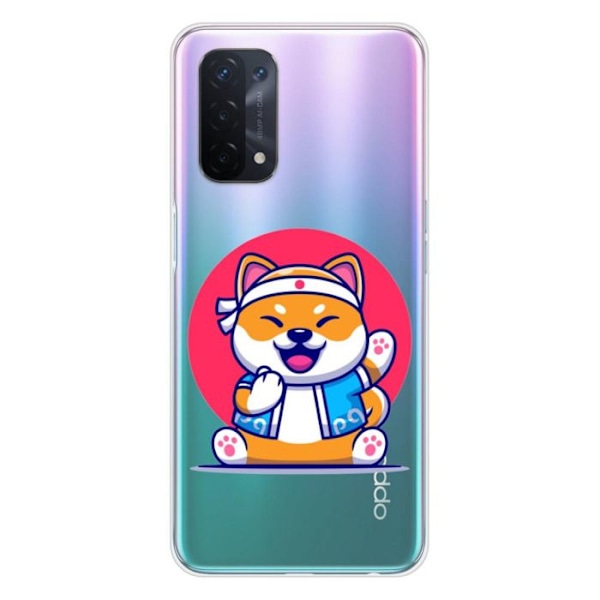 Tryckta silikonhöljen - 1001 höljen - Oppo A54 5G - Shiba-ninja-mönster - Optimalt skydd - Semi-styv Transparent