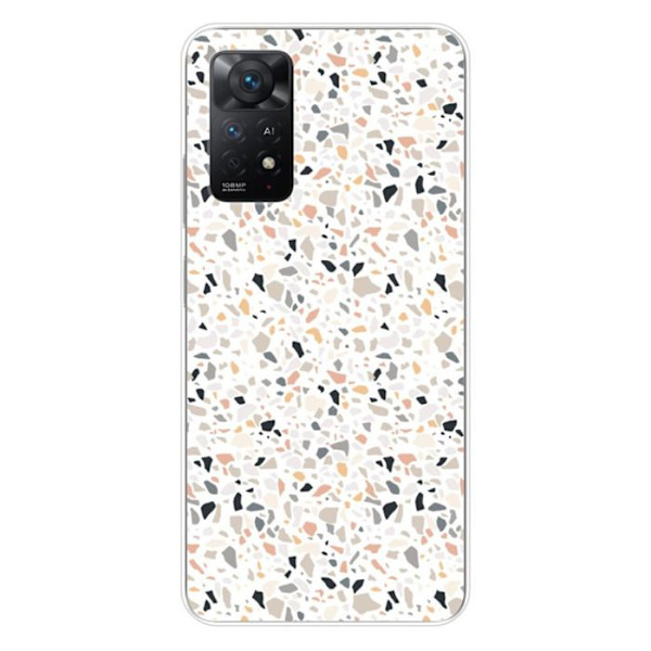 Siliconfodral - Kompatibel med Xiaomi Redmi Note 11 Pro Plus 5G - terrazzo design färg Transparent