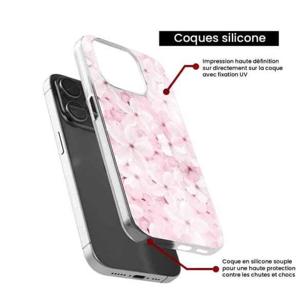 Siliconfodral - Kompatibel med Samsung Galaxy A13 4G - sakura-design Transparent