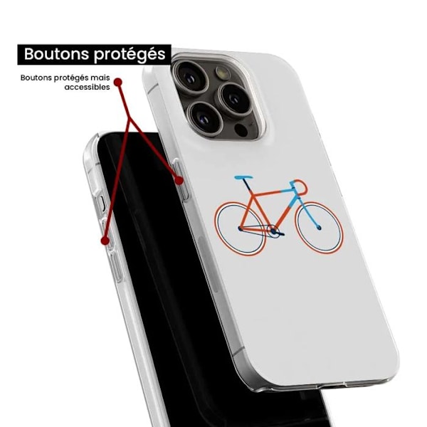 Siliconfodral - Kompatibel med Xiaomi 13 Lite - design cykel färg hipster Transparent