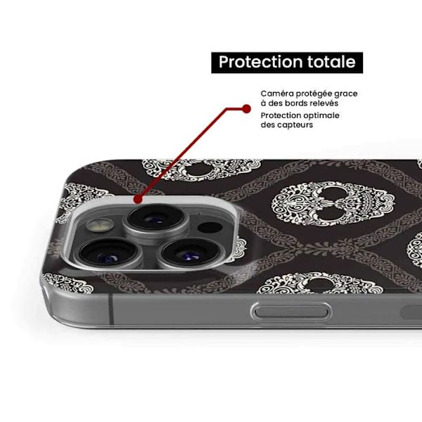 Siliconefodral - Kompatibel med Samsung Galaxy S22 Plus - design med blommigt skalle Transparent