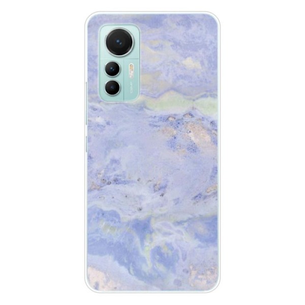 Silikonskal - Kompatibel med Xiaomi Mi 12 Lite - design med blå marmor Transparent