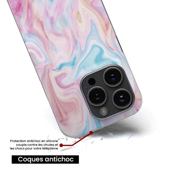 Siliconetui - Kompatibel med Apple iPhone 15 Plus - design tvål Transparent